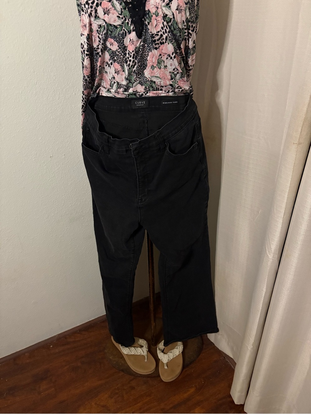 Curve Appeal Black High-Waist Pants - 14/32